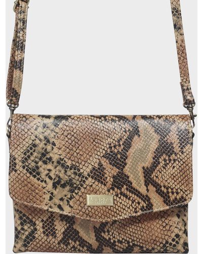 AIKO - Small Bucket Bag - Brown, Azzella London