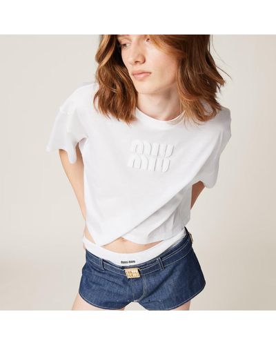 Miu Miu T-shirts for Women | Online Sale up to 49% off | Lyst