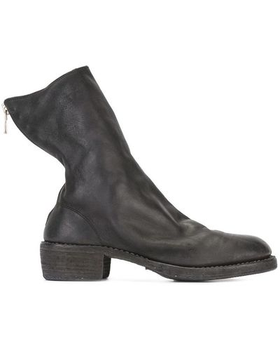 Guidi Women 788z Classic Soft Horse Leather Back Zip Boots - Black