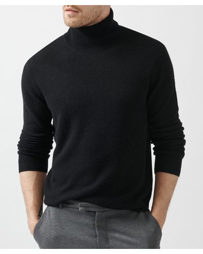 ATM Recycled Cashmere Turtleneck Sweater - Black