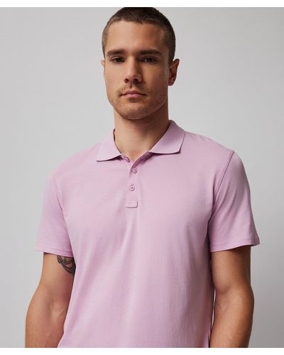 ATM Classic Jersey Short Sleeve Polo - Purple