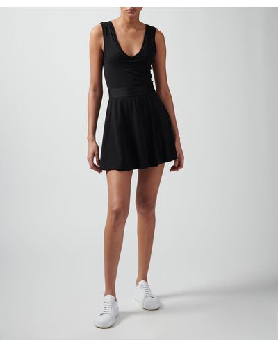 ATM Pima Cotton Tennis Dress - Black