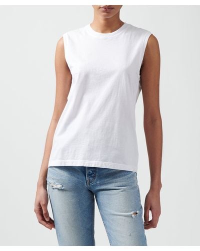 ATM Classic Jersey Sleeveless Boy Tee - White