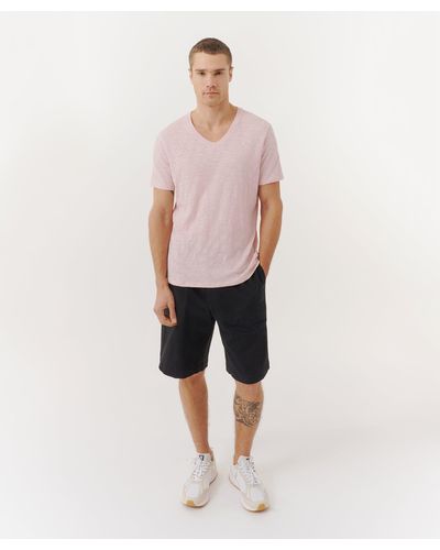 ATM Cotton Twill Pull-on Shorts - Natural