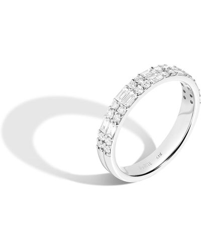 AUrate New York Xl Mixed Cut Diamond Ring - White