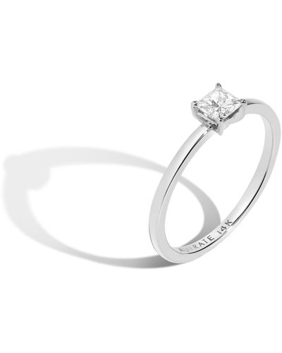 AUrate New York Large Diamond Solitaire Ring - White
