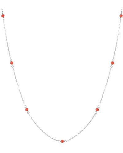 AUrate New York Endless Gemstone Station Necklace - Blue