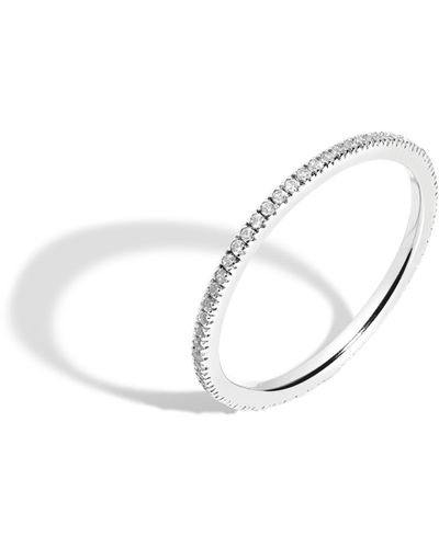 AUrate New York Pavé Lab Grown Diamond Eternity Ring - White