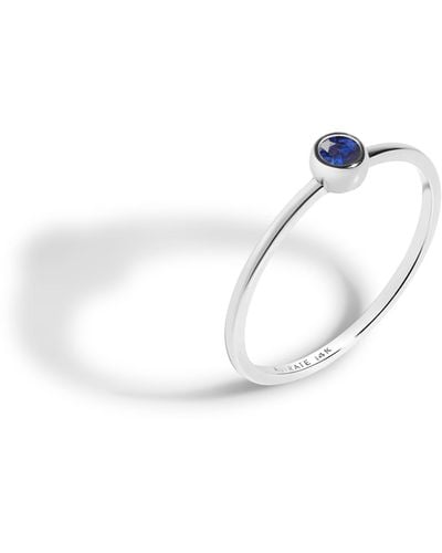 AUrate New York Birthstone Ring (blue Sapphire) - White