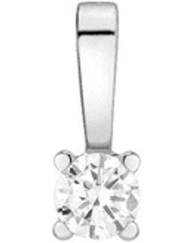 AUrate New York Diamond Solitaire Pendant - Metallic