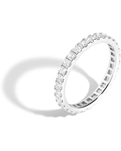 AUrate New York Princess Cut Diamond Eternity Ring (natural) - White
