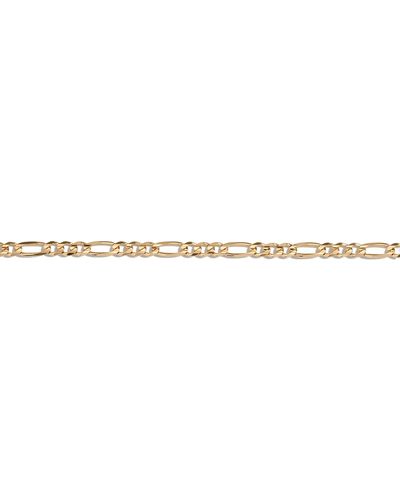 AUrate New York Large Gold Figaro Chain Bracelet - Yellow
