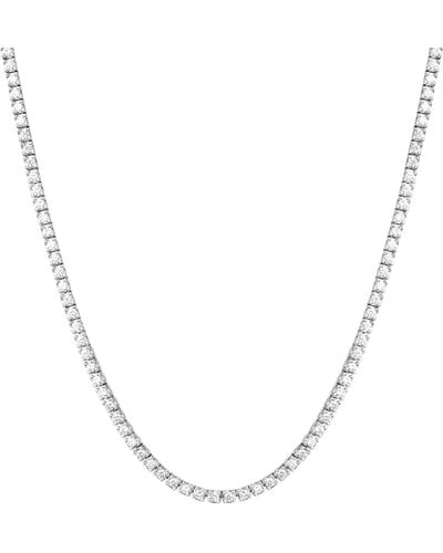 AUrate New York Classic Diamond Tennis Necklace (lab) - Metallic