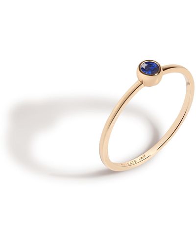 AUrate New York Birthstone Ring (blue Sapphire) - Yellow