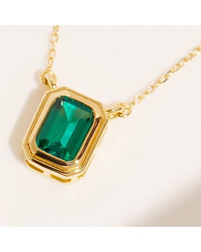 AUrate New York Emerald Heirloom Necklace - Blue