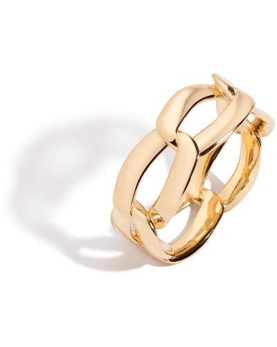 AUrate New York Puffy Open Link Ring - Metallic