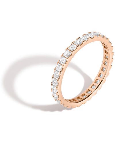 AUrate New York Princess Cut Diamond Eternity Ring (natural) - Metallic