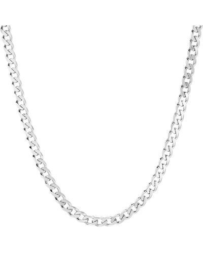 AUrate New York Xl Gold Curb Chain Necklace - White