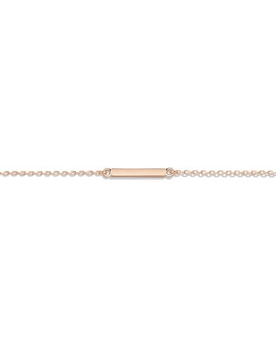 AUrate New York Midi Gold Bar Anklet - Multicolor