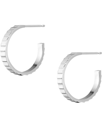 AUrate New York Infinity Hoop Earrings - White