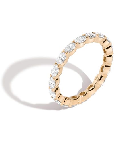AUrate New York Horizontal Oval Diamond Eternity Ring (natural) - Metallic