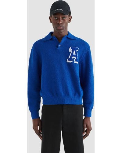 Axel Arigato Team Polo Sweater - Blue