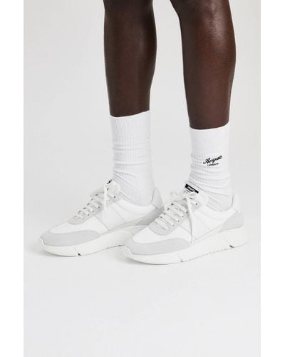 Emporio Armani Genesis Vintage Runner Sneakers - White