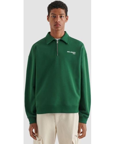 Axel Arigato Remi Half-zip Sweater - Green