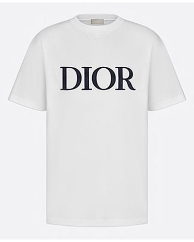 Oversized 'ChristianAtelier' T-Shirt White  Mens Dior T Shirts Polos ⋆  Rincondelamujer