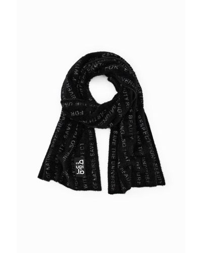 Black Desigual Scarves and mufflers for Women | Lyst