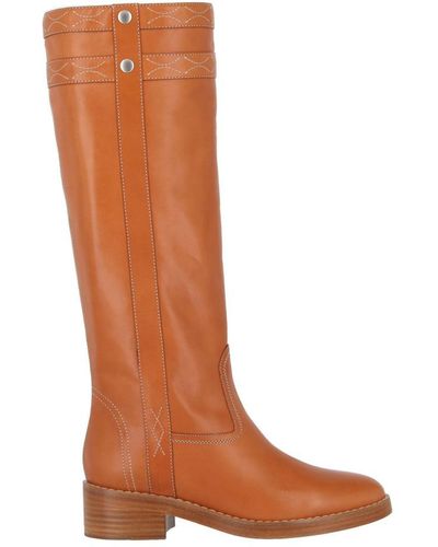 CELINEセリーヌSUEDE LEATHER BOOT BROWN 42.5 - agedor.ma