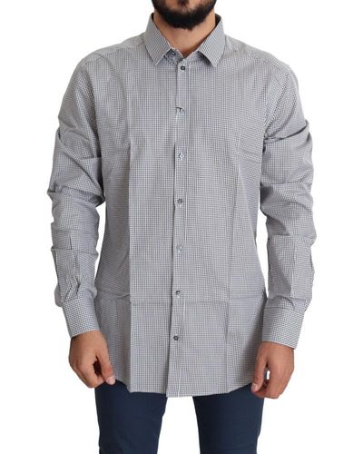 Dolce & Gabbana Gray Cotton Shortsleeve Shirt main image 0