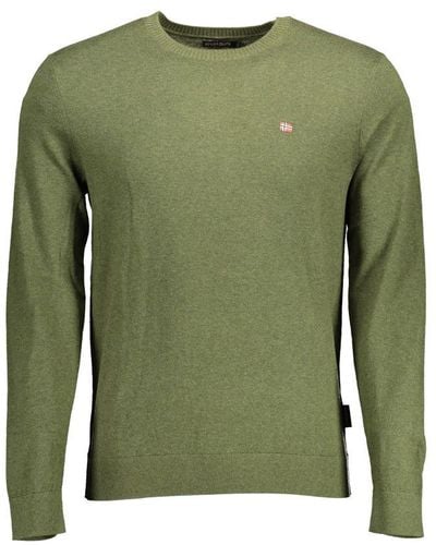 Napapijri Blue Cotton Men Sweater main image 1