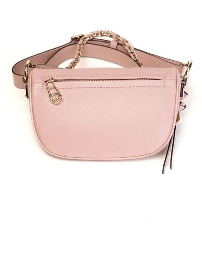 Leather crossbody bag Michael Kors Pink in Leather - 26073779