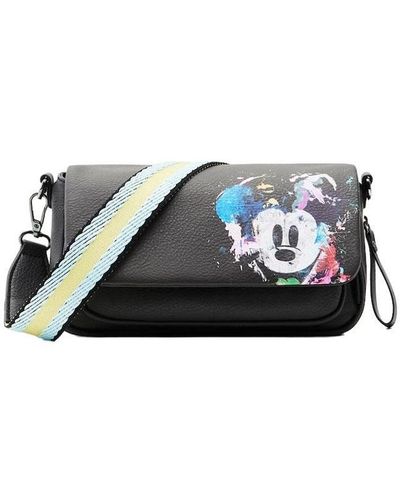 Desigual Nero Poliuretano Women Handbag