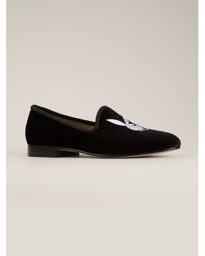 Del Toro Silk and Leather Slippers - Black