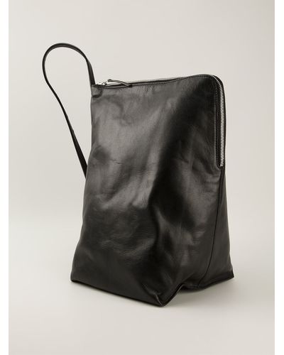 Rick Owens Single Strap Shoulder Bag - Black