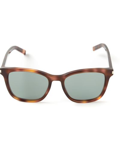 Saint Laurent Tortoise Shell Sunglasses - Brown