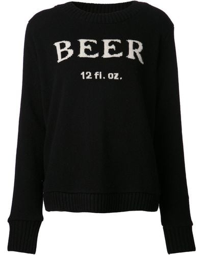 The Elder Statesman Beer Sweater - Black