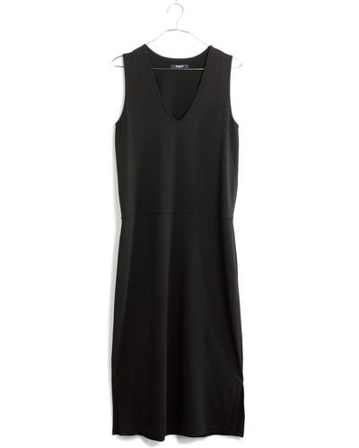 Madewell V-neck Tank Dress - Black