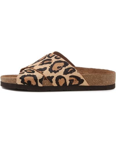 Sam Edelman Flat Sandals Adora Leopard Print - Multicolour