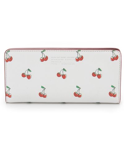 Marc By Marc Jacobs Fruit Tomoko Wallet - Off White Cherry Print
