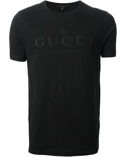 Gucci Logo Print Tshirt - Black