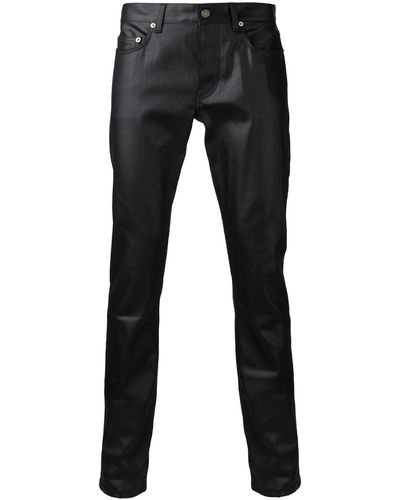 Saint Laurent Wax Denim Jeans - Black