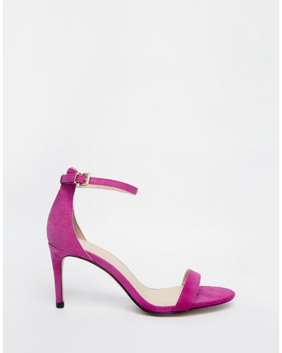 ASOS Hint Heeled Sandals - Purple