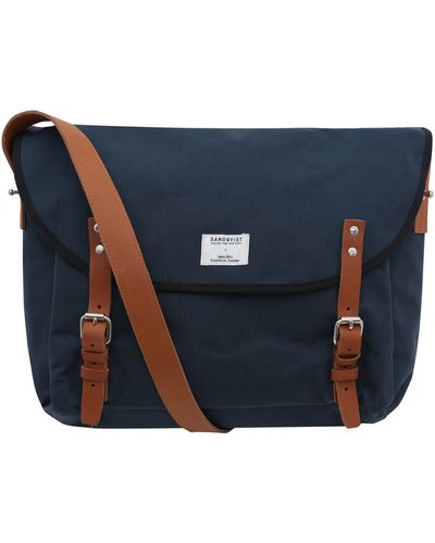 Sandqvist Navy Erik Messenger Bag - Blue