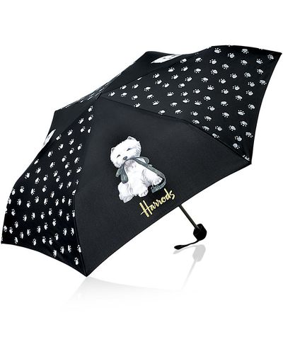 Harrods Westie Umbrella - Black