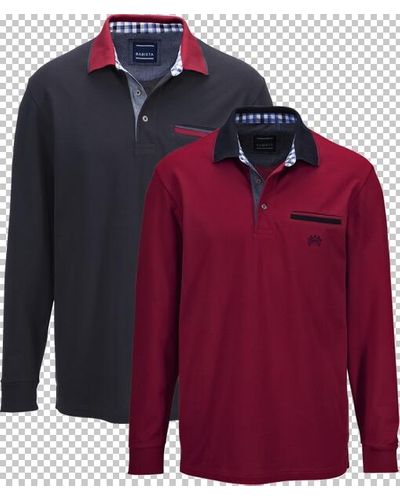 Babista Doppelpack Langarm-Poloshirt Stiluno - Rot