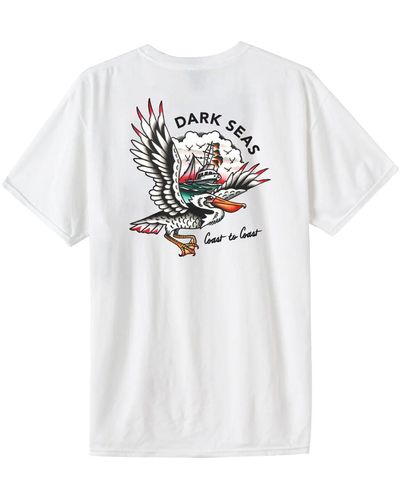Dark Seas Pelican'S Watch Midweight T-Shirt - White