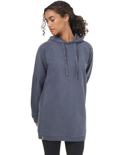 Tentree Oversized French Terry Hoodie Dress - Blue